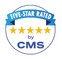 5-star rating CMS logo